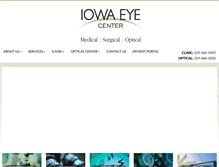 Tablet Screenshot of iowaeyecenter.com
